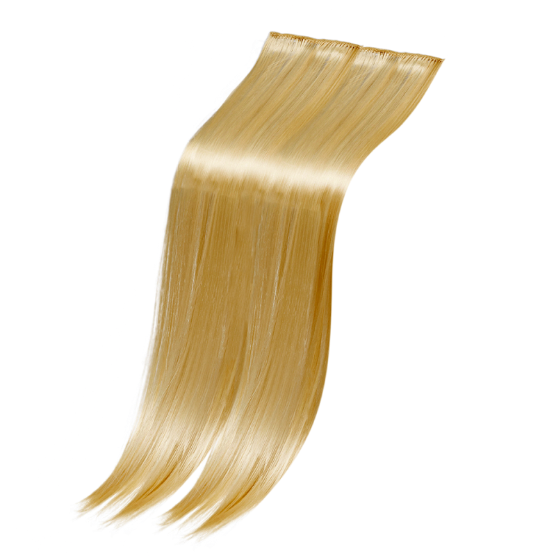 Extensie clip-on Lila Rossa, 60 cm, cu 4 clipsuri, blond inchis