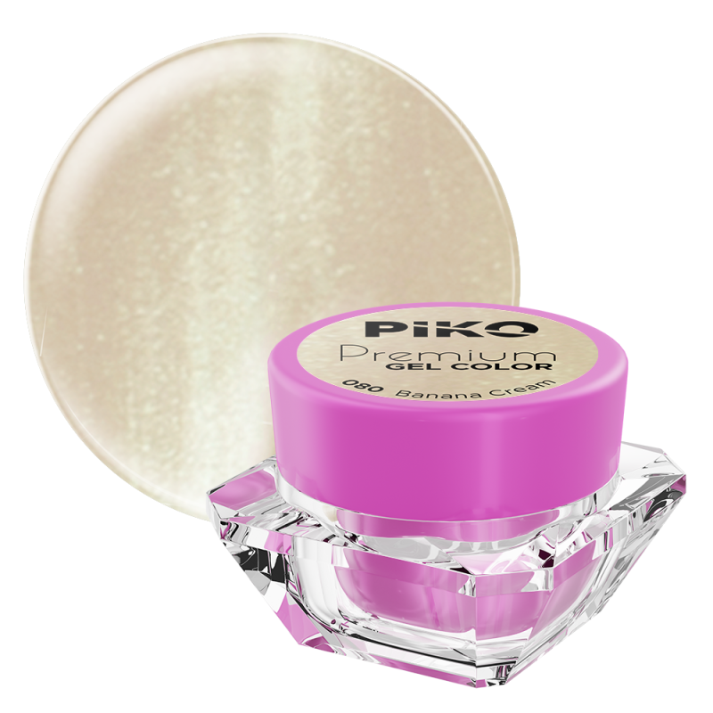 Gel UV color Piko, Premium, 080 Banana Cream, 5 g