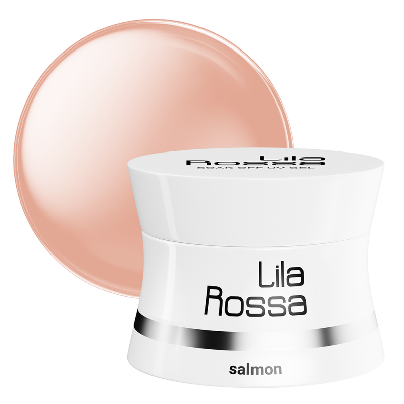 Gel UV de constructie Lila Rossa, Soak off, 15g, Salmon