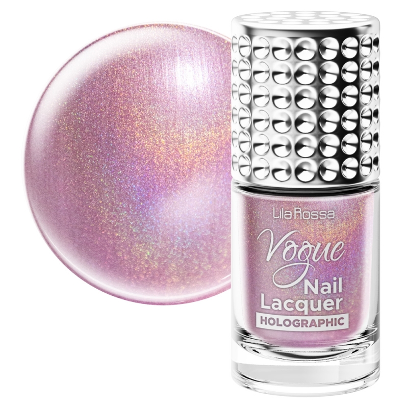 Lac de unghii, Lila Rossa, Vogue, Holographic, 10 ml, Auroris