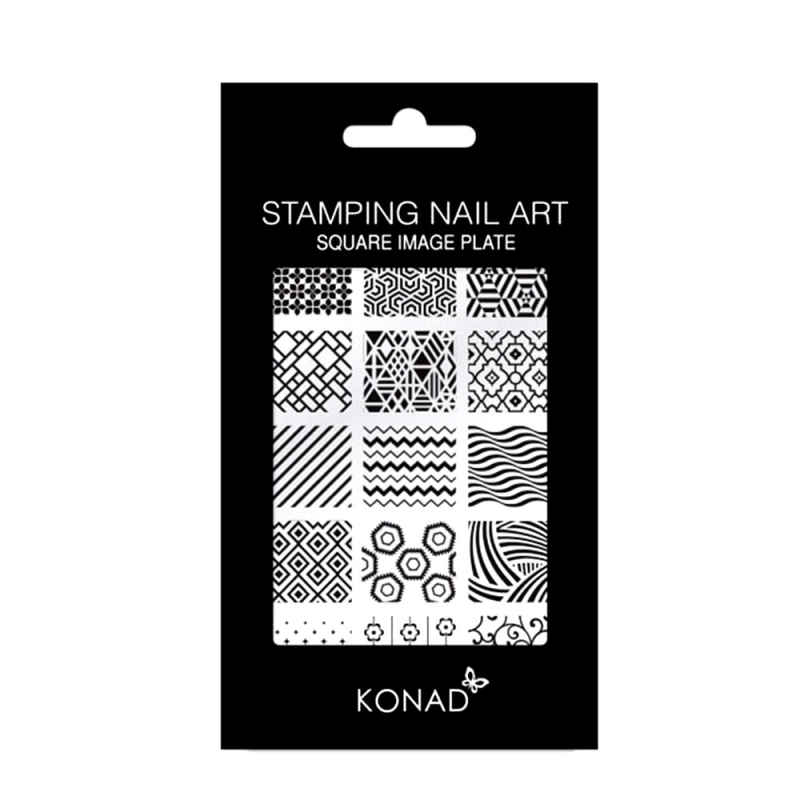 Matrita stampila unghii, Konad, square image plate 14