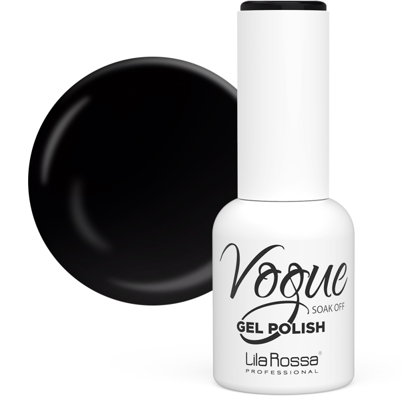 Oja semipermanenta Lila Rossa Vogue 35 black lucios 10 ml