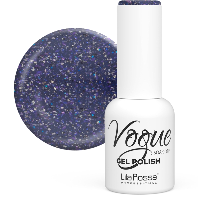 Oja semipermanenta Lila Rossa Vogue 52 outer space sclipici 10 ml