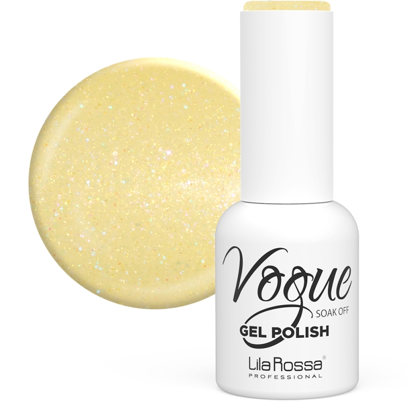 Oja semipermanenta Lila Rossa Vogue 56 sunlight sclipici 10 ml