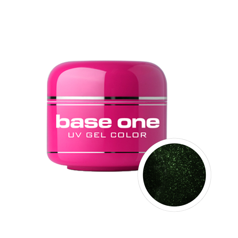 Gel UV color Base One, 5 g, Black Diamond, green jewel 03