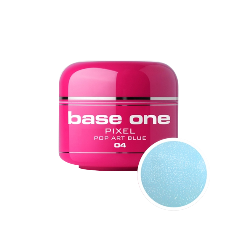 Gel UV color Base One, 5 g, Pixel, pop art blue 04