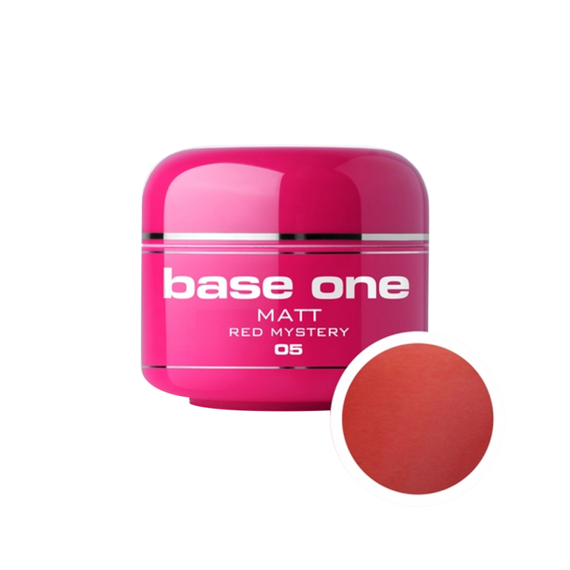 Gel UV color Base One, Matt, red mystery 05, 5 g