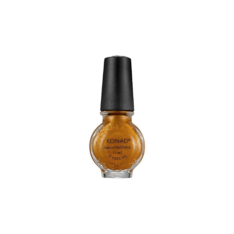 Konad lac de unghii 11 ml pentru stampila large nail - s12 gold b