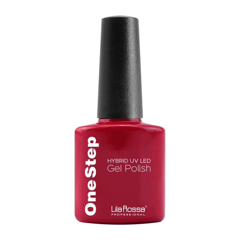 Oja semipermanenta, Lila Rossa, OneStep, 3 in 1, 033 dark red, 7 ml