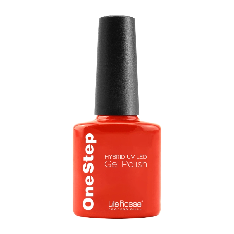 Oja semipermanenta, Lila Rossa, OneStep, 3 in 1, 035 orange red, 7 ml