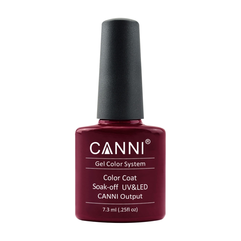 Oja semipermanenta, Canni, 028 dark red, 7.3 ml