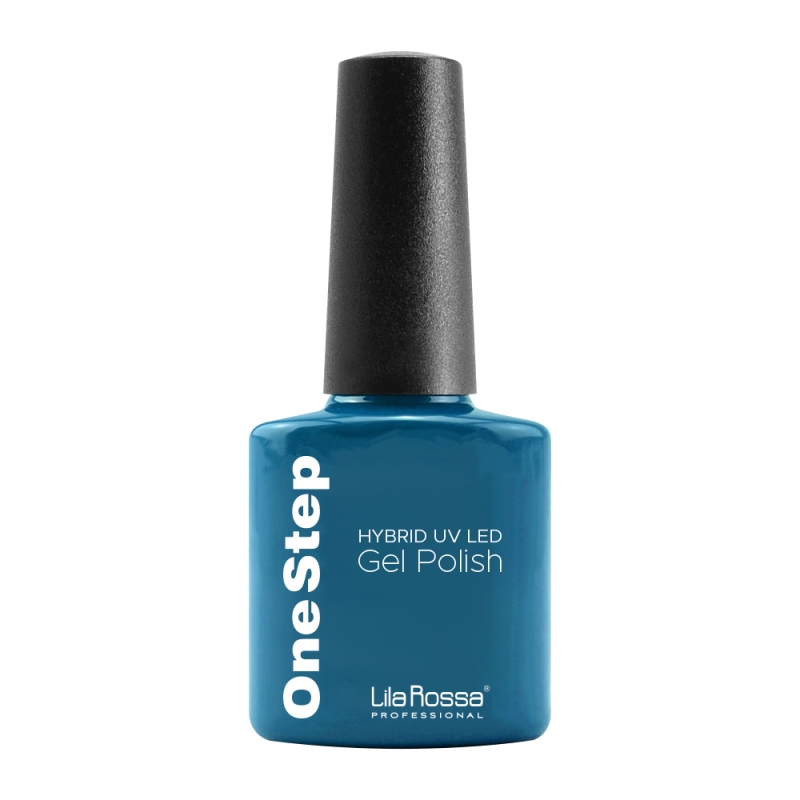 Oja semipermanenta, Lila Rossa, OneStep, 3 in 1, 076 steel blue, 7 ml