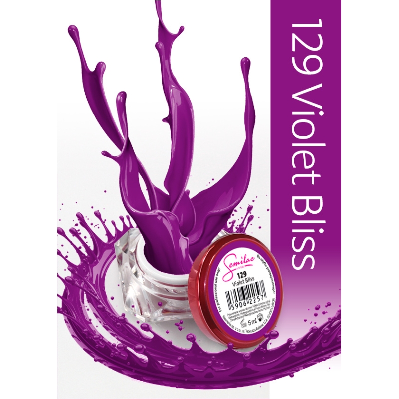 Gel uv color Semilac, violet bliss 129