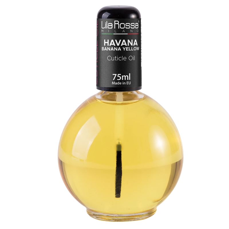 Ulei cuticule cu pensula, Lila Rossa, aroma Havana Banana Yellow, 75 ml