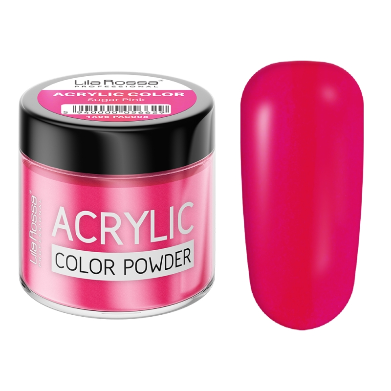 Pudra acrilica color, Lila Rossa, Sugar Pink, 7 g