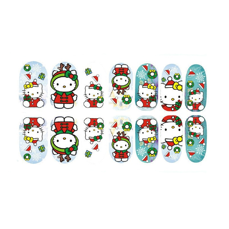 Sticker pentru unghii nail art, Lila Rossa, 14 in 1, nr 159