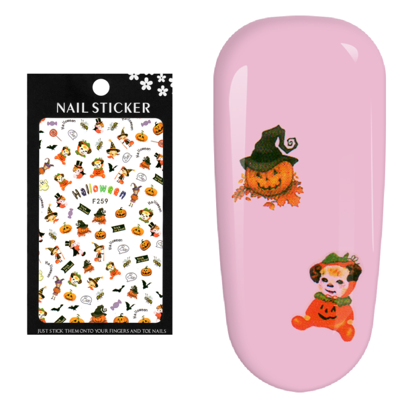 Stickere pentru decor unghii Lila Rossa, Halloween, f259