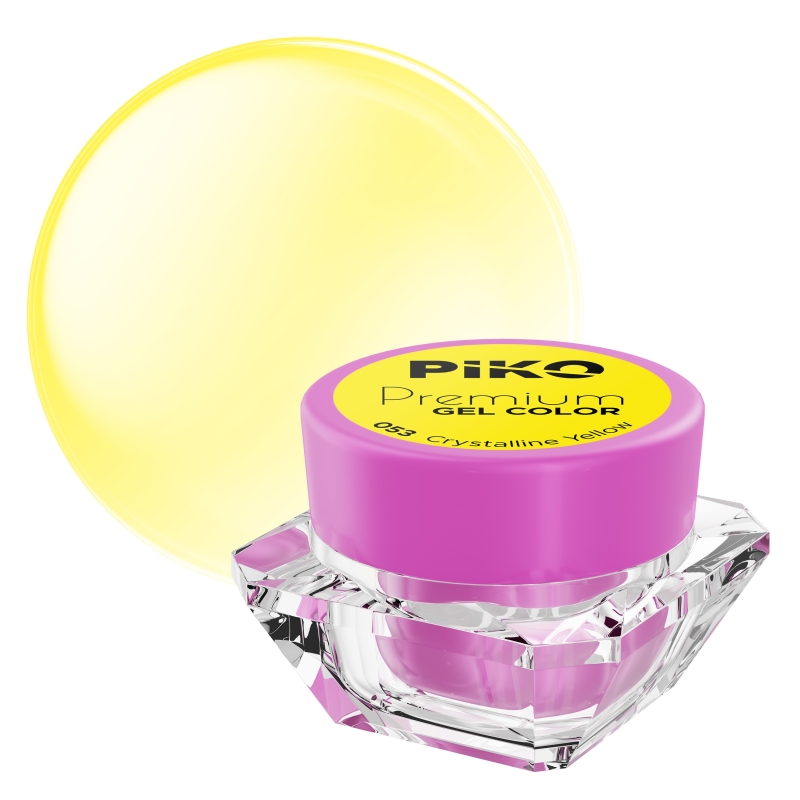 Gel UV color Piko, Premium, 053 Crystalline Yellow, 5 g