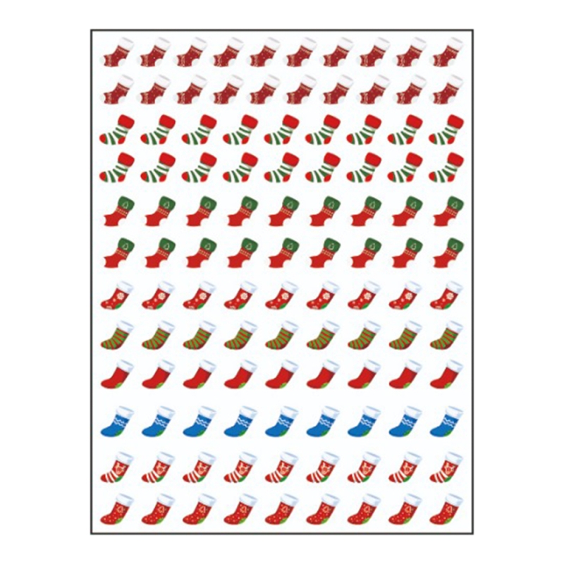 Sticker nail art Lila Rossa, pentru Craciun, Revelion si iarna, 15 x 9 cm, z-d4654