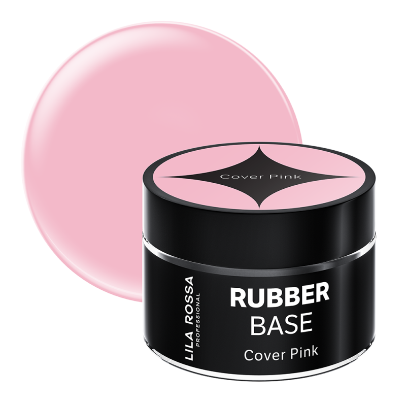 Gel de constructie Lila Rossa Rubber Base Cover Pink 15 g