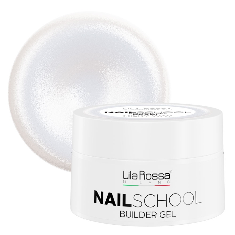 Gel de constructie Lila Rossa NailSchool 30 g Pearl Milky Way