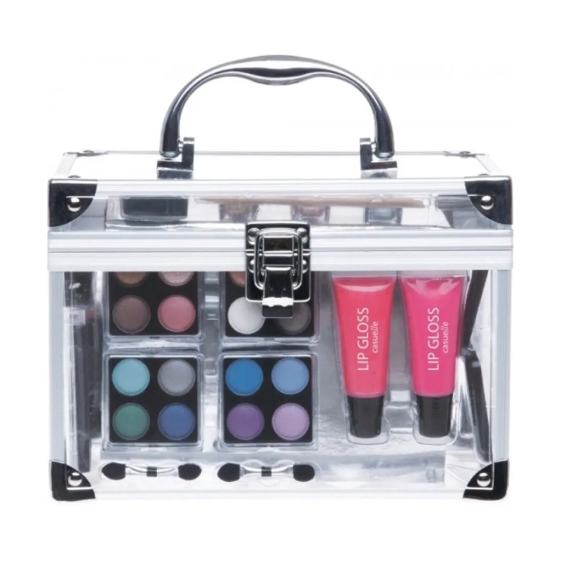 Set paleta machiaj tip geanta cosmetice 20 x 13 x 15 cm