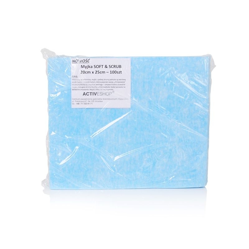 Disposable scarves-treatment washers 100 pcs soft & scrub 20x25cm